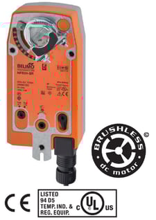Belimo NFB24-SR Damper Actuator, 90 in-lb 10Nm, Spring Return, 2-10V, Modulating