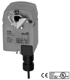 Belimo TFB120 Damper Actuator, 22 in-lb [2.5 Nm], Spring Return, AC 100...240 V