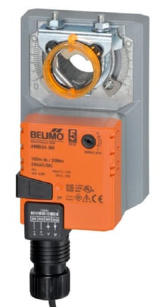 Belimo AMB24-SR Actuator, 180 in-lb 20 Nm, Non Fail-Safe, 2...10 V, Modulating