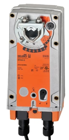 Belimo EFX24-S Configurable Damper Actuator, 270 in-lb [30 Nm], Spring Return