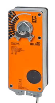 Belimo FSAF24A Fire & Smoke Actuator, 180 in-lb [20 Nm], Spring Return, AC/DC24V