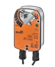 Belimo LF24-S Damper Actuator, 35 in-lb [4 Nm], Spring Return, AC/DC 24 V
