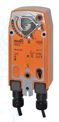 Belimo NFX24-S Configurable Damper Actuator, 90 in-lb [10 Nm], Spring Return