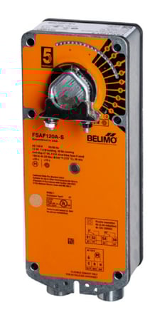 Belimo FSAF120A-S Fire Smoke Actuator, 180in-lb 20Nm, Spring Return, AC 120 V