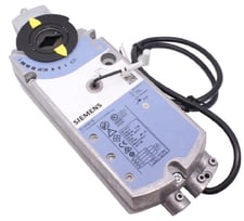 Siemens GCA161.1E Rotary Air Damper Actuator, AC/DC 24 V, DC 0...10 V, 18 Nm