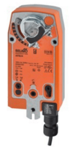 Belimo AFB24 Damper Actuator, 180 in-lb [20 Nm], Spring Return, AC/DC 24 V
