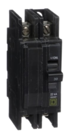 Square D Schneider QOU230VH Mini Circuit Breaker, QOU, 30A, 2 Pole, 120/240VAC