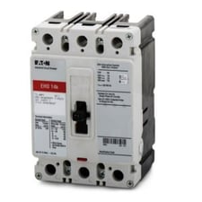 Cutler-Hammer Eaton EHD3015L Molded Case Circuit Breaker, EHD 14K, 3 Pole, 480V