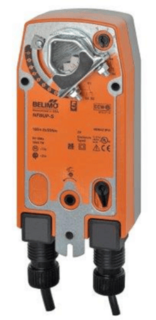 Belimo NFBUP-S Actuator, 90in-lb 10Nm, Spring Return, AC 24-240 V / DC 24-125 V