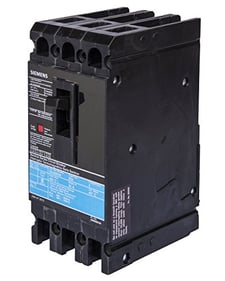 Siemens ED43B100 Breaker, Molded Case, 3P, 100A, 480VAC, Type ED4