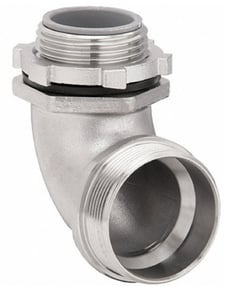 Calbrite S60700FC90 Flex 90 deg Connector, 3/4 in, 316 Stainless Steel 316SS