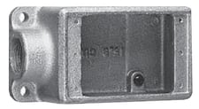 Crouse-Hinds FS2 Condulet Single Gang Device Box, Cast Iron, 3/4 In NPT Connect
