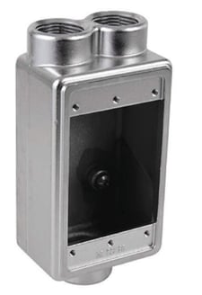 Calbrite S60700FDCC FDCC Single Gang Box, 3/4 in NPT, 316 Stainless Steel 316SS