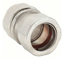 Calbrite S21500CC00 EMT Male Compression Connector, 1-1/2 in, 316SS