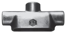 Cooper Crouse-Hinds Eaton TB27 Condulet, Cast Iron, Type TB, 3/4" Hub, Form 7