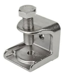 Calbrite S60200BC00 Beam Clamp, 1/4 in, 316 Stainless Steel 316SS