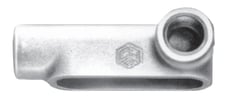 Cooper Crouse-Hinds Eaton LR18 Condulet, Cast Iron, Type LR, 1/2" Hub, Form 8