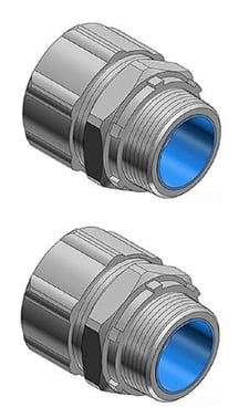 Thomas & Betts 5336 1-1/2" Steel Insulated Liquidtight Connector, Box of 2