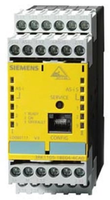 Siemens 3RK1105-1BE04-3CA0 AS-I Interface Safety Monitor 2 F-FO, 2 Enabling Crct