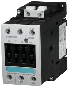 Siemens 3RT1034-1BB40 Power Contactor, AC-3, 32A, 15kW 400V, 24VDC, 3-Pole, S2
