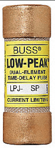 Eaton Cooper Bussmann LPJ-15SP Time Lag Cylinder Fuses, 15A, Class J, 1 Unit