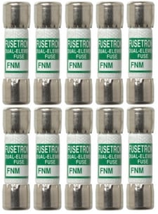 Image for Cooper Bussmann Buss FNM-1 Dual Element Fuses, 250VAC 1A, Pack of 10