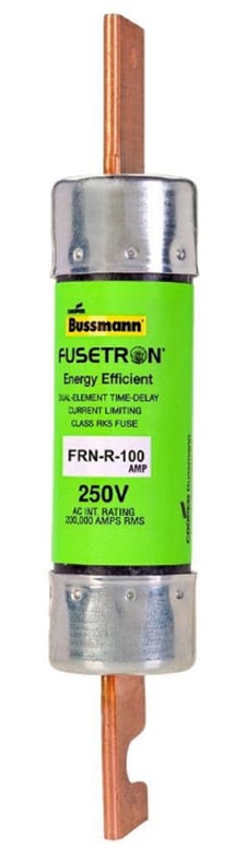 Cooper Bussmann FRS-R-100 FRS Series 100 Amp Cartridge Fuse, RK5, Dual, 100A
