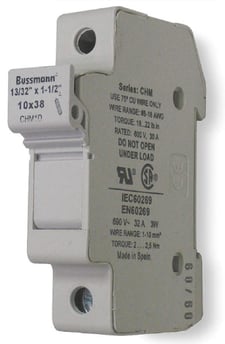 Bussmann CHM1DI Modular Fuse Holder, 32A 690V 1 Circuit Cartridge, DIN Rail