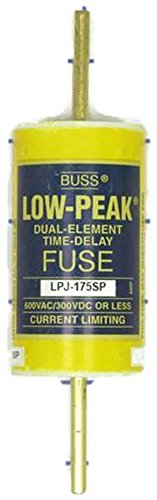 Eaton Cooper Bussmann LPJ-175SP Class J Low-Peak Fuse, 175A, Dual Element, 600V