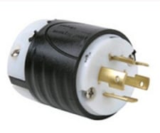 Pass & Seymour L1620P NEMA L16 - 20P; 20A USA Plug; Cable Mount; 480 V Allis-Chalmers