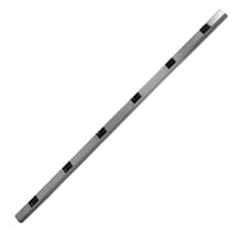 Wiremold V20GB618 Plugmold 2000 Series 6' Steel Power Strip with 4 Outlets