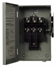 Cutler-Hammer Eaton DG321UGB Safety Switch General Duty 3P 30A 240V 50/60Hz