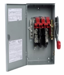 Cutler-Hammer Eaton DH221NRK Safety Switch Heavy Duty 2P 30A 240V 3W NEMA 3R