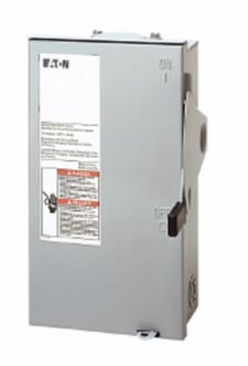 Cutler-Hammer Eaton DG221URB Safety Switch General Duty 2P 30A 240V 50/60Hz 3R