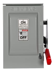 Siemens HNF361R Non-Fused HD Disconnect Safety Switch, 30A 3P 600V 3W, Type 3R