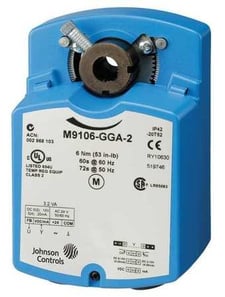 Johnson Controls M9106-GGA-2 Spring Return Actuator w/Plenum Cable 70 lb-in 24V