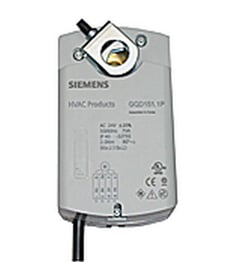 Siemens GQD151.1P Spring Return Rotary, 20 lb-in, 24Vac/dc, 2-10 Vdc Control