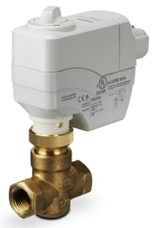 Siemens 261-02044 2-Way 3/4" Terminal Unit Valve, Cv 6.3, Normally Open, F x F