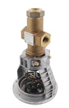 Siemens 268-03200 1/2" 3-Way Brass Mixing Valve Actuator, Female x Female, 4"