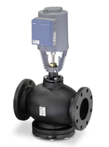 Siemens 291-06161 3-Way 3" Flowrite Valve, Cv 100, Mixing, Linear, Bronze Trim