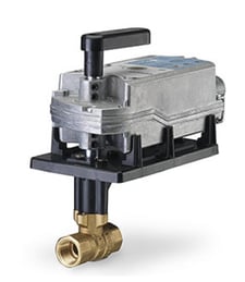 Siemens 172E-10326S 2-Way 1-1/2 Inch, 160 Cv Ball Valve With Actuator, 2-Pos, NC