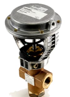 Siemens 268-03157 3/4 3-Way Valve With Actuator, SS, UF x UF Union, 6.3Cv, 3-8#