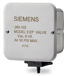 Siemens 265-1022 265 Series EP Three-Way Electro-Pneumatic Air Valve, 120 Vac
