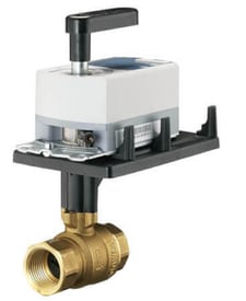 Siemens 171A-10206 2W 1/2 in Ball Valve Assembly, 2.5 Cv, NO, Non-Spring Return