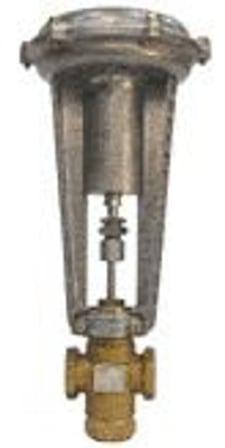 Siemens 283-03187 Valve w/Actuator, NPT, 25Cv, Brass Trim, Pneumatic, 3/4 Stroke