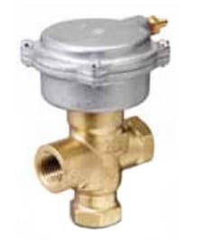 Siemens 258-02068 1/2" 3-Way Brass Linear Mixing Valve Actuator, 50 PSI (2.5 Cv)