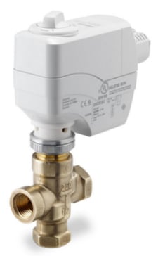Siemens 261-02068 3-Way 1/2" Terminal Unit Valve, Cv 2.5, Mixing, Linear, F x F