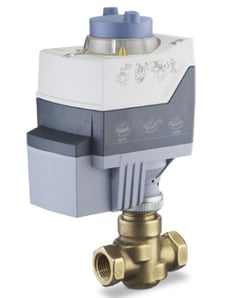 Siemens 365-02008 2-Way 1/2" Terminal Unit Valve, Cv 2.5, Normally Closed, F x F