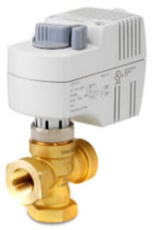 Siemens 243-00234 1/2" NPT 3-Way Diverting Zone Valve Fail AB-A Actuator