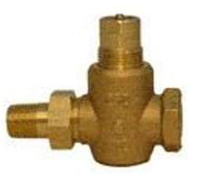 Siemens 599-02011 1/2" 2-Way N/C Brass Globe Valve Body, Female x Union Male